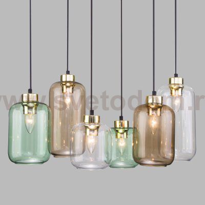 Подвесной светильник со стеклянными плафонами TK Lighting Marco 3328 Marco Green