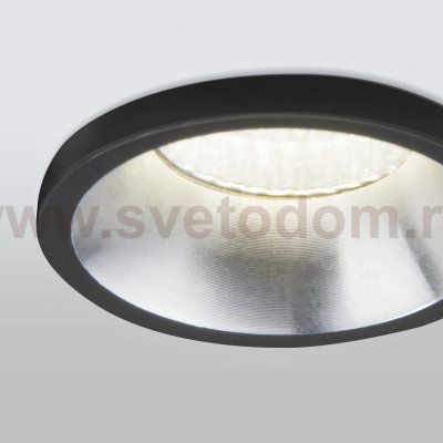 Встраиваемый светодиодный светильник 15269/LED 3W 4200K черный/серебро Elektrostandard