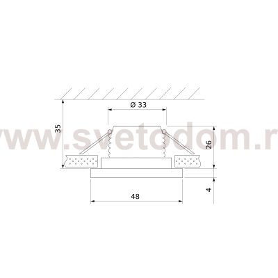 Встраиваемый точечный светильник 15271/LED Elektrostandard