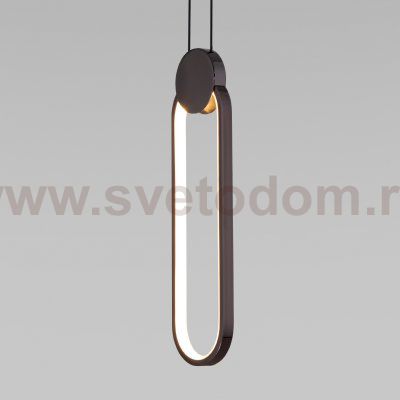 Подвесной светодиодный светильник 50218/1 LED черный жемчуг Eurosvet Style