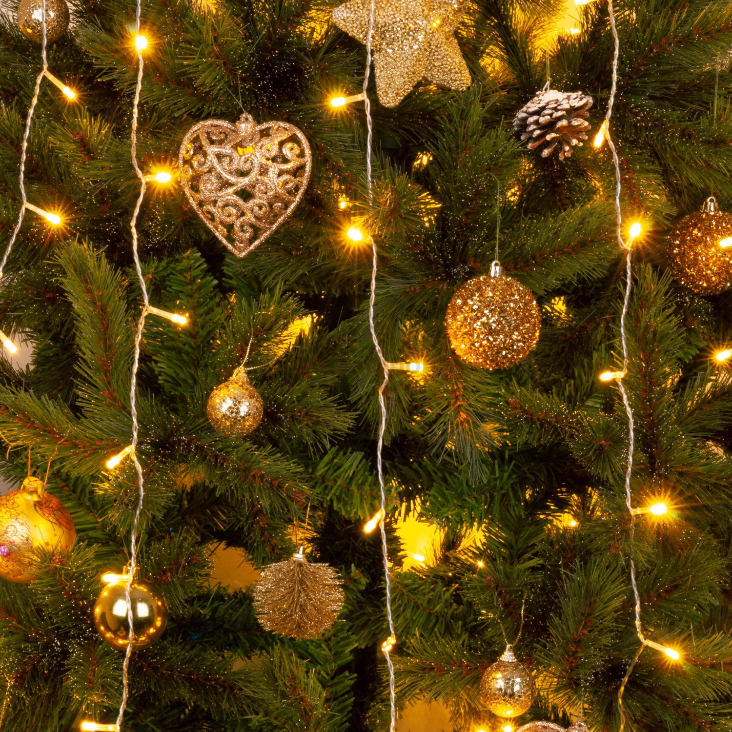 Гирлянда занавес теплый белый 2*3м IP20 Elektrostandard (200-002)