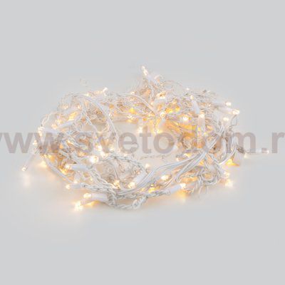 Праздничная гирлянда бахрома теплый белый 3*0,6 м IP65 100-101 Eurosvet