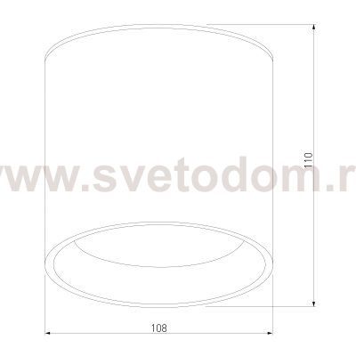 Уличный потолочный светильник Light LED 2105 IP54 35132/H черный Elektrostandard