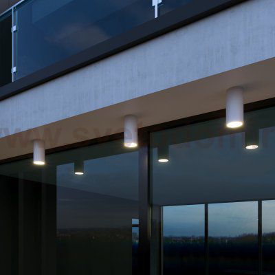 Уличный потолочный светильник Light LED 2102 IP65 35129/H белый Elektrostandard
