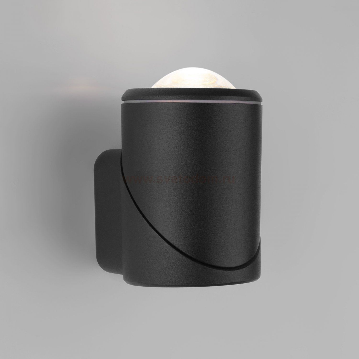 Уличный настенный светодиодный светильник GIRA U LED IP65 35127/U черный Elektrostandard