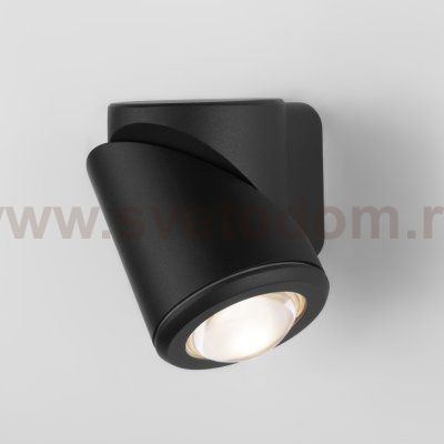 Уличный настенный светодиодный светильник GIRA U LED IP65 35127/U черный Elektrostandard