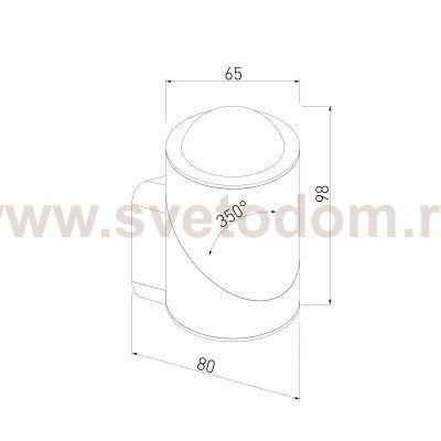 Уличный настенный светодиодный светильник GIRA U LED IP65 35127/U черный Elektrostandard