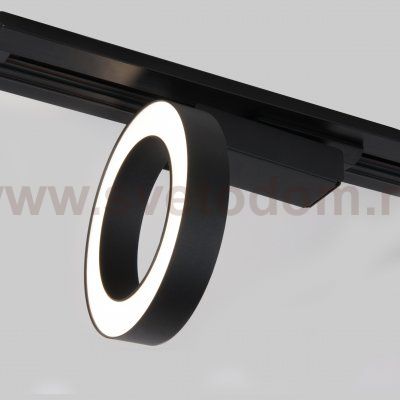 Трековый светодиодный светильник для однофазного шинопровода Spila черный 12W 4200K 85079/01 Elektrostandard