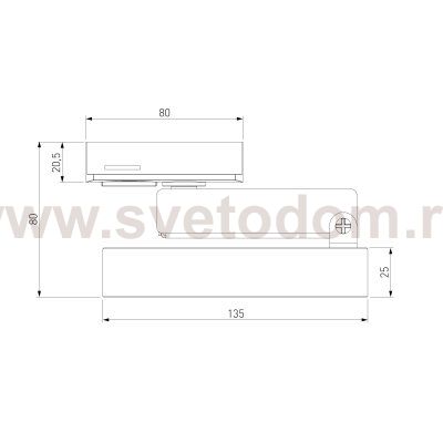 Трековый светодиодный светильник для однофазного шинопровода Spila черный 12W 4200K 85079/01 Elektrostandard