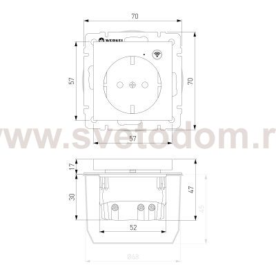 Розетка Wi-Fi (белый) Werkel W1171601