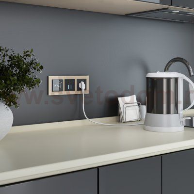 Сенсорный терморегулятор для теплого пола Wi-Fi (черный) Werkel W1151208