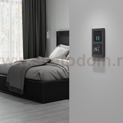 Сенсорный терморегулятор для теплого пола Wi-Fi (черный) Werkel W1151208