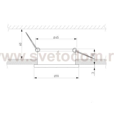 Встраиваемый точечный светодиодный светильник 25022/LED 5W 4200K WH белый Elektrostandard