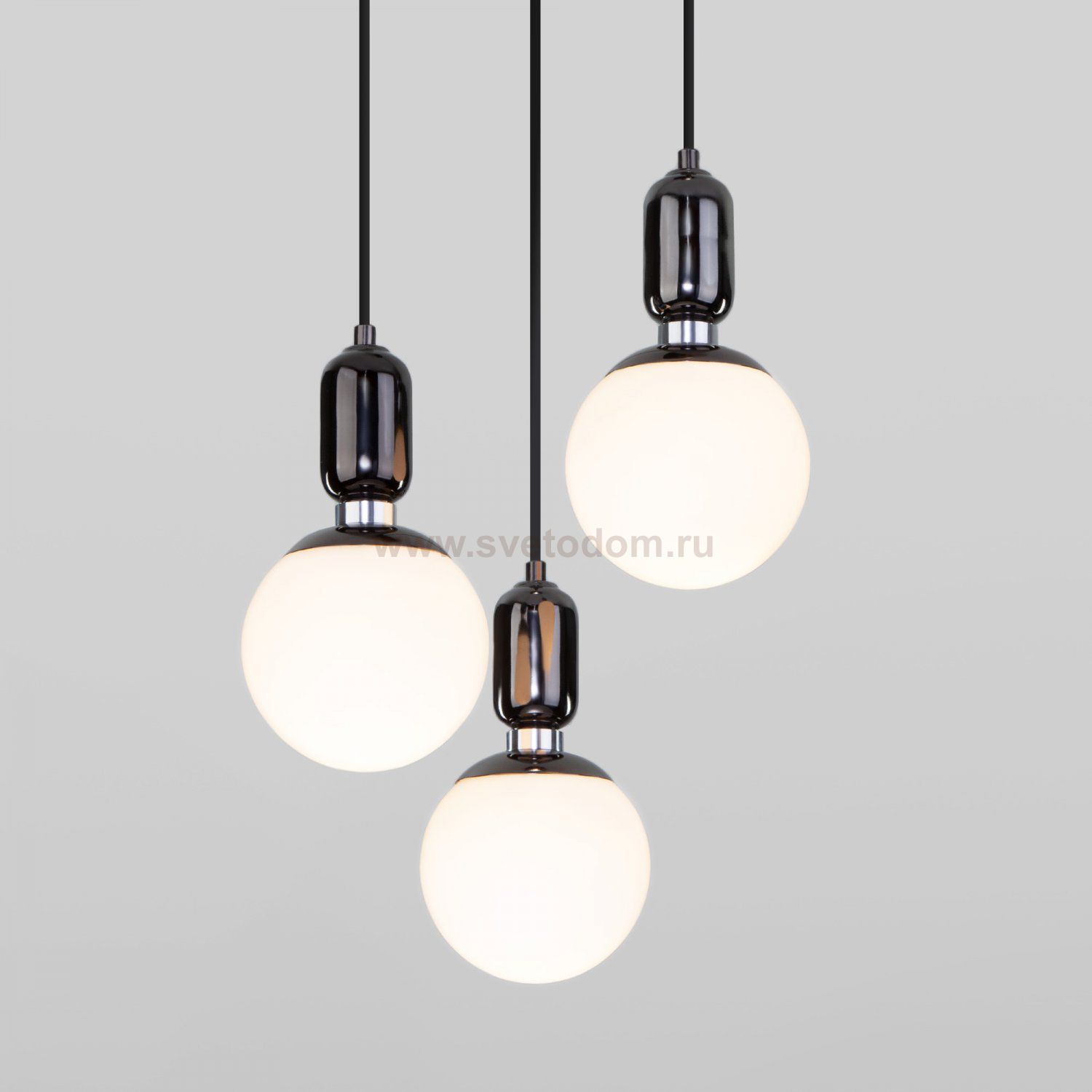 Люстра Eurosvet 50151/3 черный жемчуг Bubble