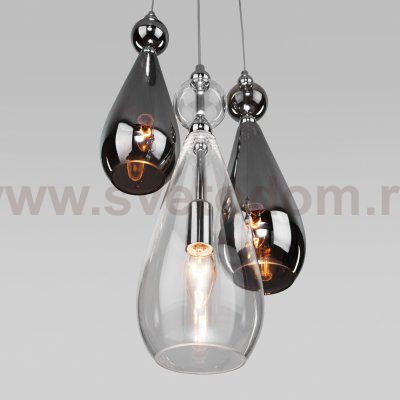 Подвесной светильник Eurosvet 50202/3 хром Ilario