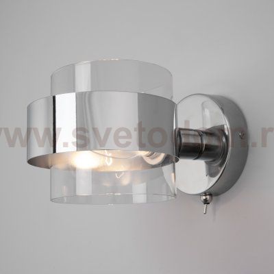 Настенный светильник в стиле лофт 70127/1 хром Eurosvet