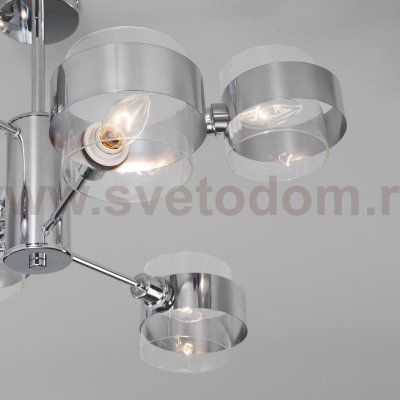 Потолочный светильник в стиле лофт 70127/6 хром Eurosvet