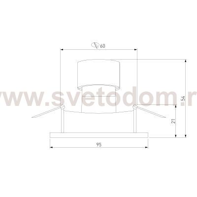 Встраиваемый точечный светильник черный 25001/01 Elektrostandard