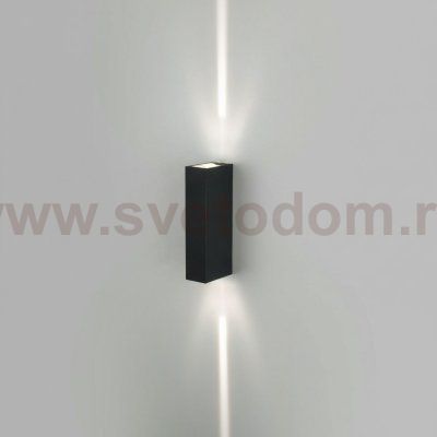 Уличный настенный светодиодный светильник Blaze LED IP54 35136/W черный Elektrostandard