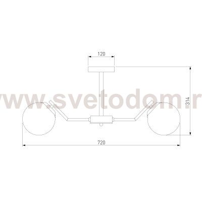 Потолочная люстра 70154/6 хром Eurosvet