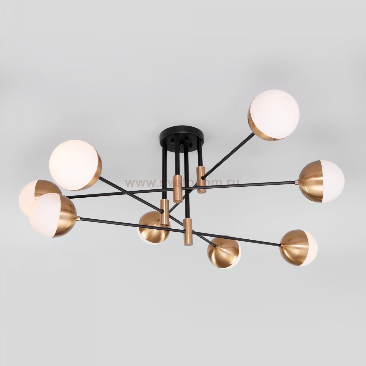 Потолочная люстра в стиле лофт 70129/8 латунь Eurosvet