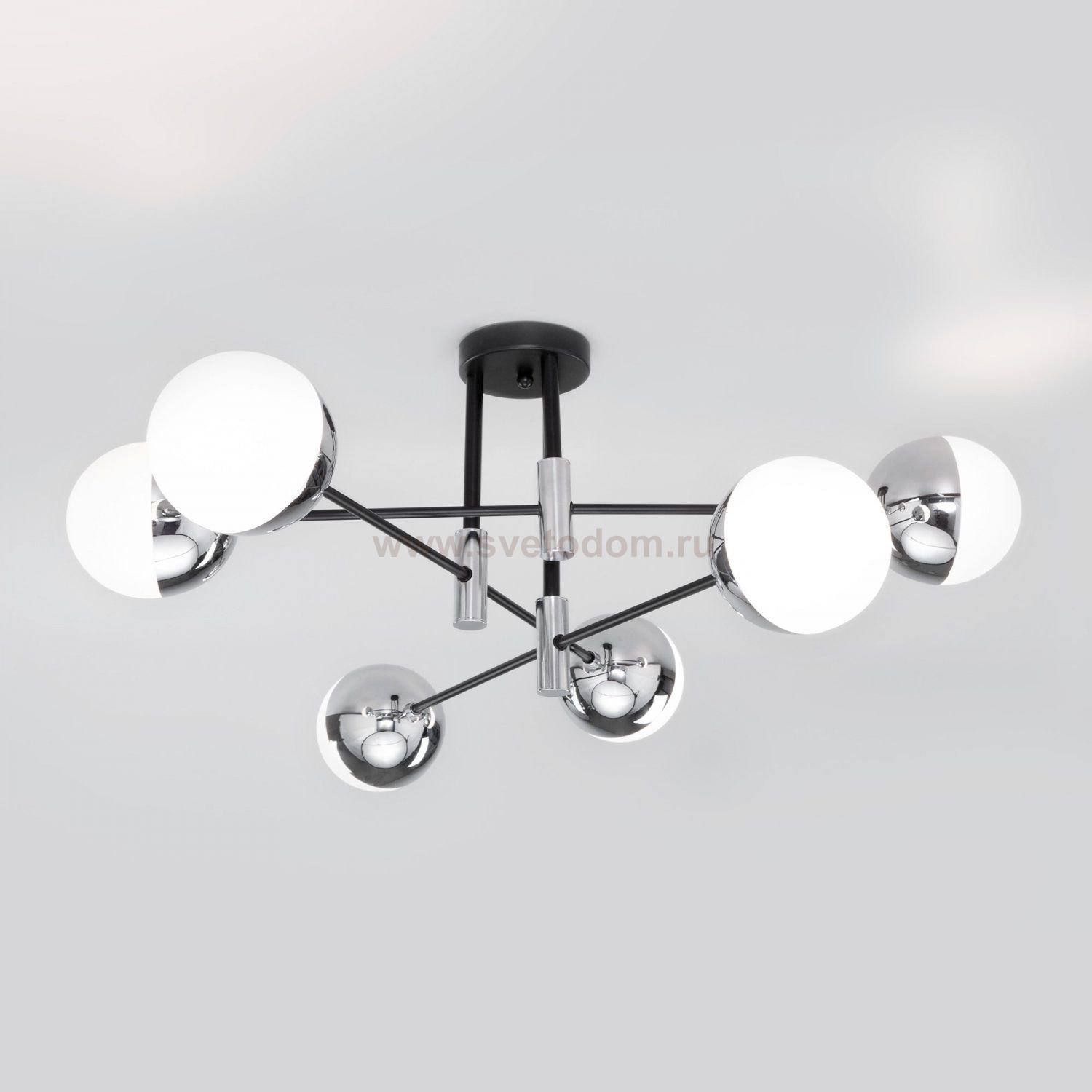 Потолочная люстра в стиле лофт 70129/6 хром Eurosvet