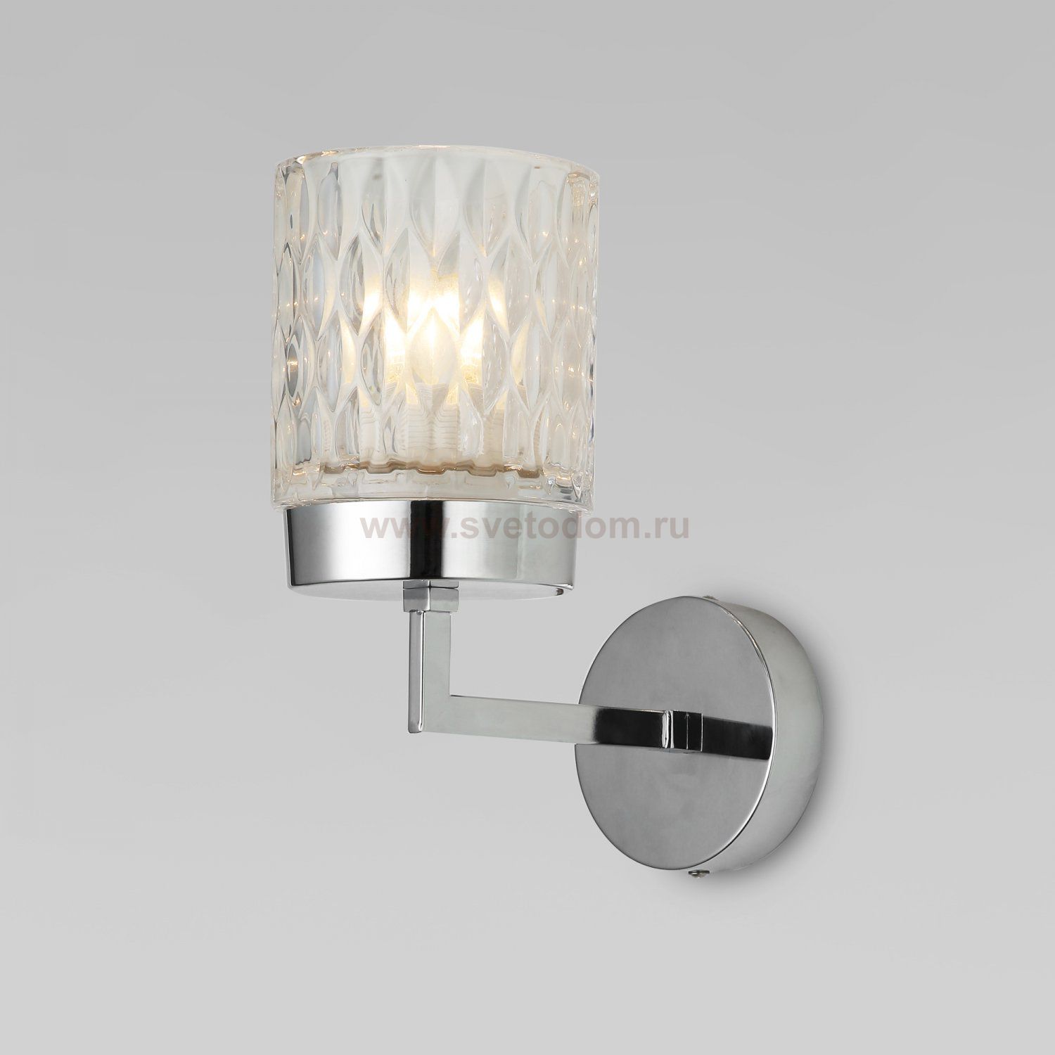 Бра со стеклянным плафоном 60127/1 хром Eurosvet