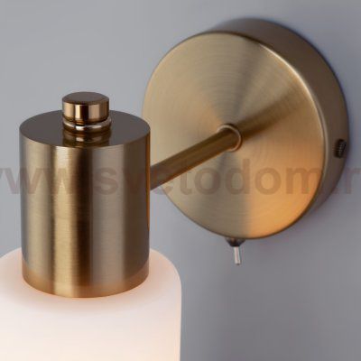 Настенный светильник с плафоном 70160/1 латунь Eurosvet