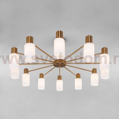 Потолочная люстра в стиле лофт 70160/12 латунь Eurosvet