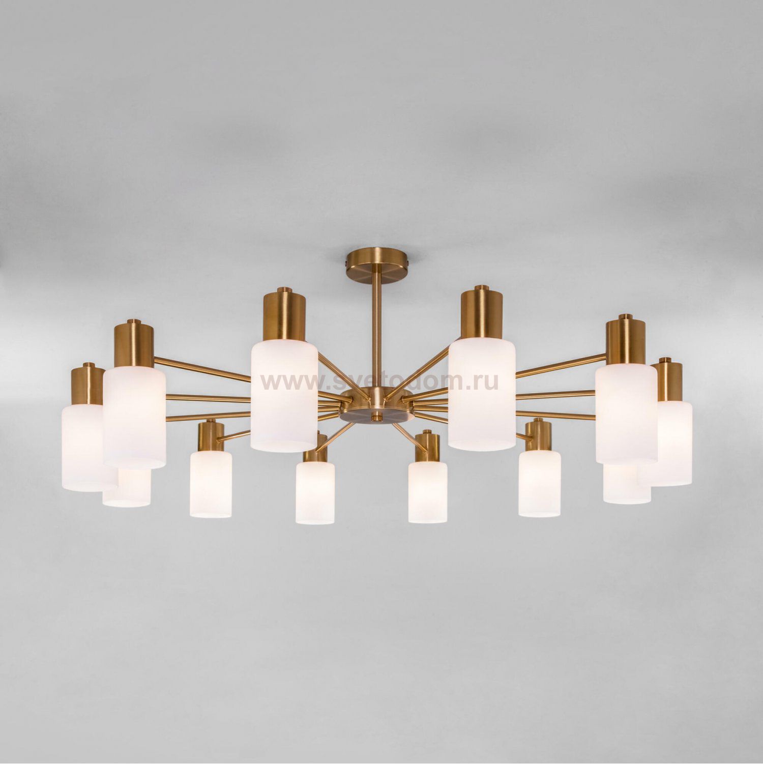 Потолочная люстра в стиле лофт 70160/12 латунь Eurosvet