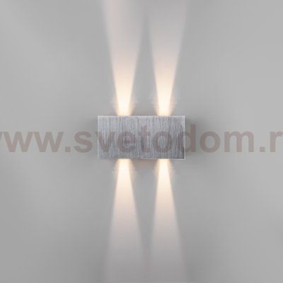 Уличный настенный светодиодный светильник WINNER DOUBLE LED IP54 35137/W алюминий Elektrostandard