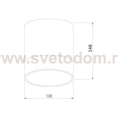 Уличный потолочный светильник Light LED 2107 IP54 35140/H белый Elektrostandard
