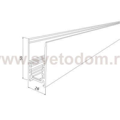 Шинопровод накладной черный 2м Slim Magnetic 85084/00 Elektrostandard