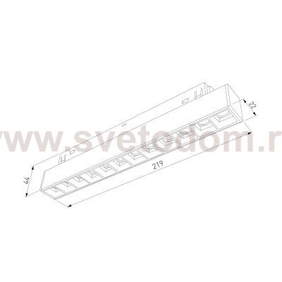 Трековый светильник Slim Magnetic SL02 12W 4200K черный 85005/01 Elektrostandard