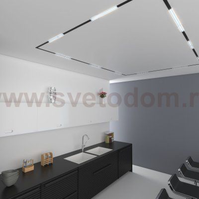 Трековый светильник Slim Magnetic SL03 18W 4200K черный 85006/01 Elektrostandard