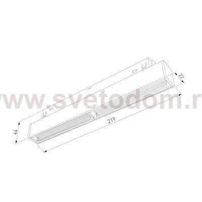 Трековый светильник Slim Magnetic WL02 12W 4200K черный 85008/01 Elektrostandard