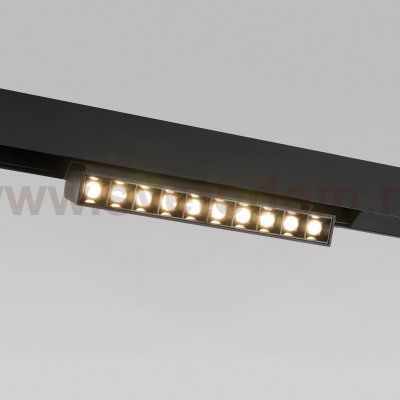Трековый светильник Slim Magnetic HL0212W 4200K черный 85010/01 Elektrostandard