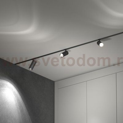 Трековый светильник Slim Magnetic R01 6W 4200K черный 85011/01 Elektrostandard