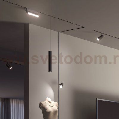 Трековый светильник Slim Magnetic P01 6W 4200K черный 85014/01 Elektrostandard
