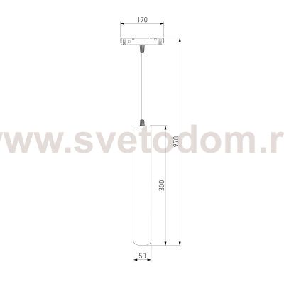 Трековый светильник Slim Magnetic P01 6W 4200K черный 85014/01 Elektrostandard