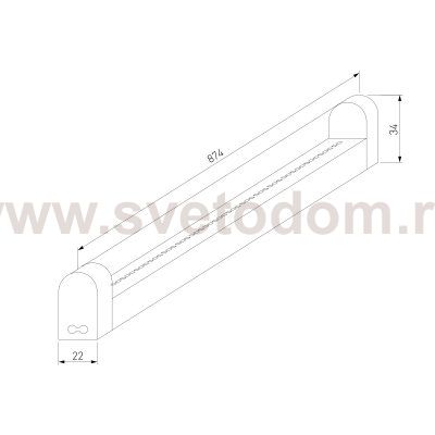 Светильник стационарный светодиодный Led Stick Т5 90см 84led 18W 6500К 55001/LED Elektrostandard