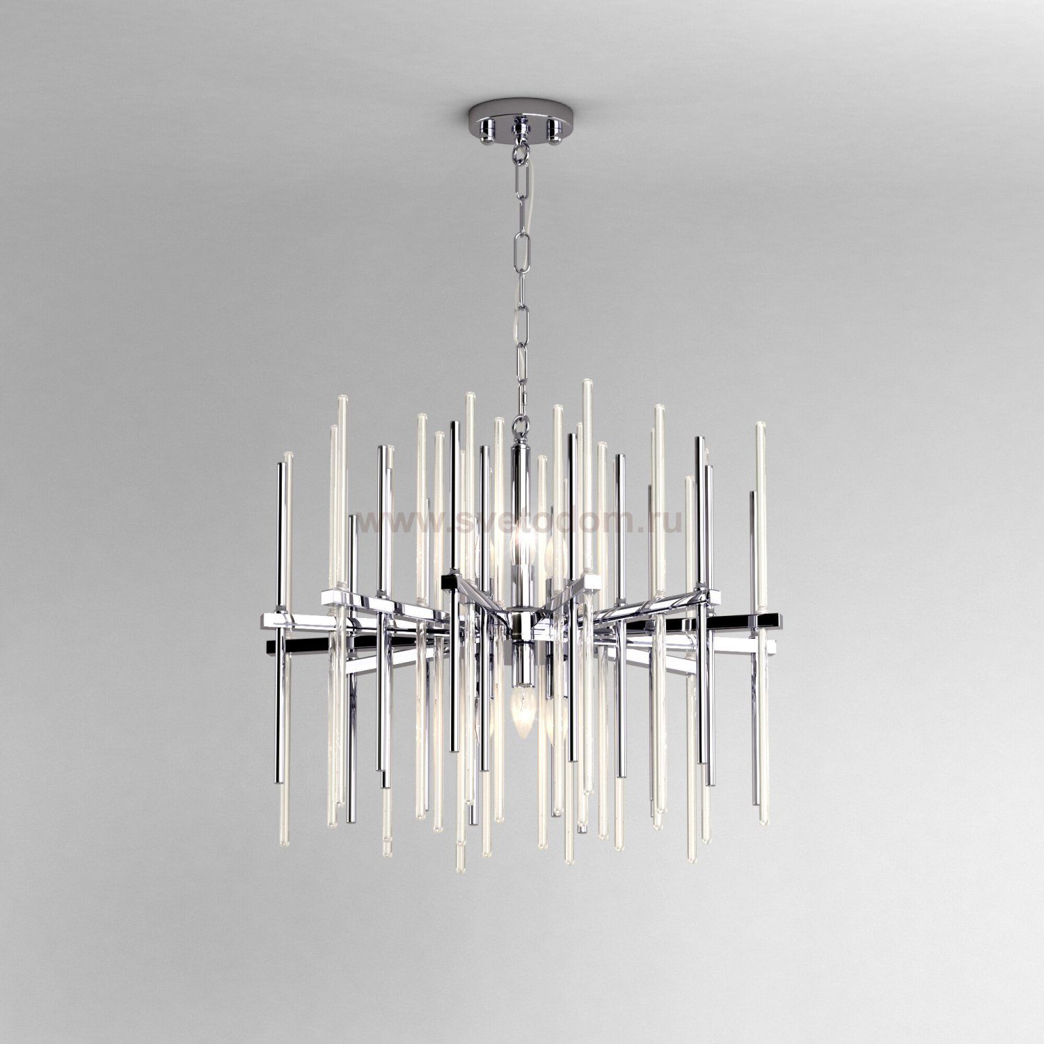 ПОДВЕСНАЯ ЛЮСТРА УМНЫЙ ДОМ 355/6 Smart хром Bogates