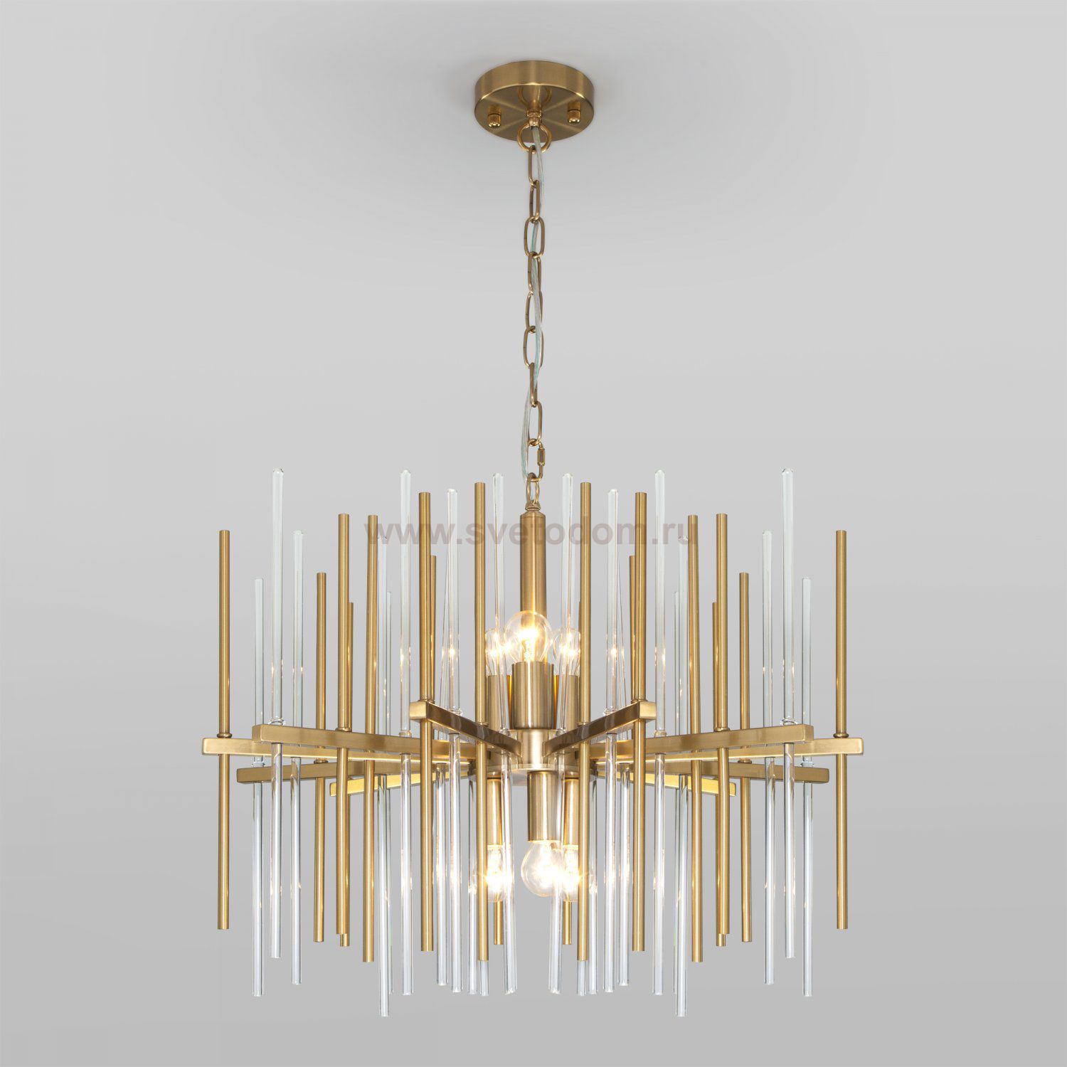 Подвесная люстра 356/6 латунь Bogates