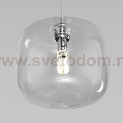 Подвесной светильник со стеклянным плафоном 50128/1 хром Eurosvet