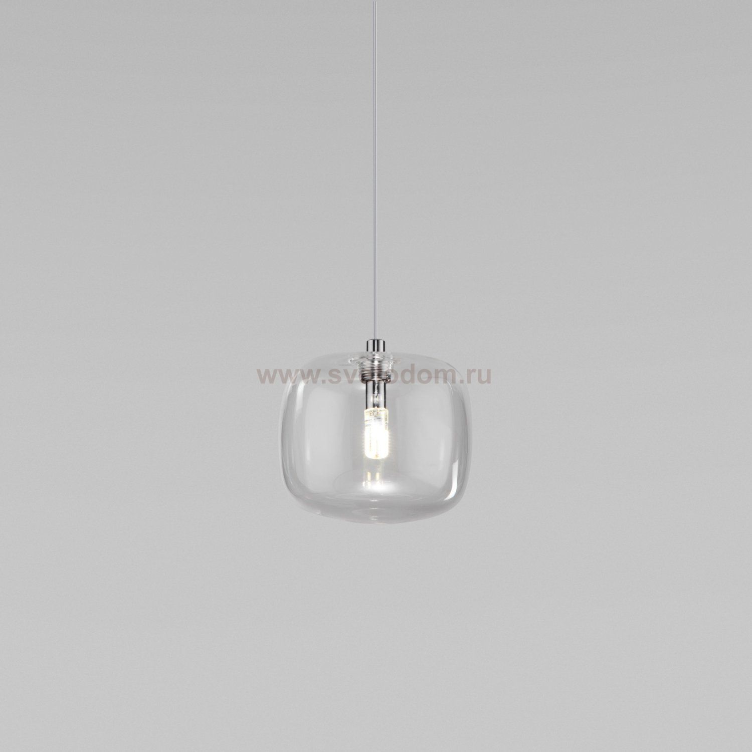Подвесной светильник со стеклянным плафоном 50128/1 хром Eurosvet