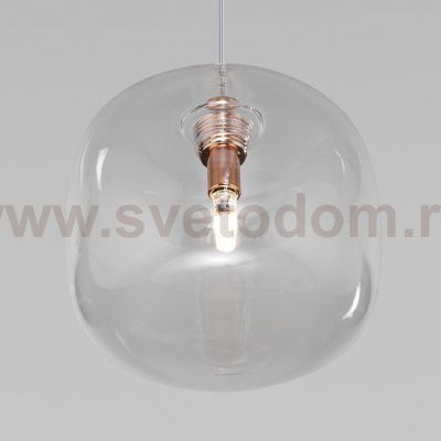 Подвесной светильник со стеклянным плафоном 50128/1 золото Eurosvet