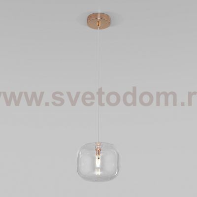 Подвесной светильник со стеклянным плафоном 50129/1 золото Eurosvet