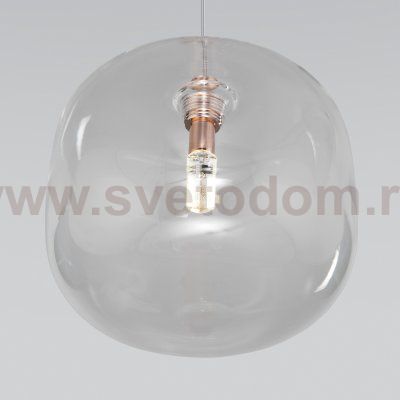 Подвесной светильник со стеклянным плафоном 50129/1 золото Eurosvet