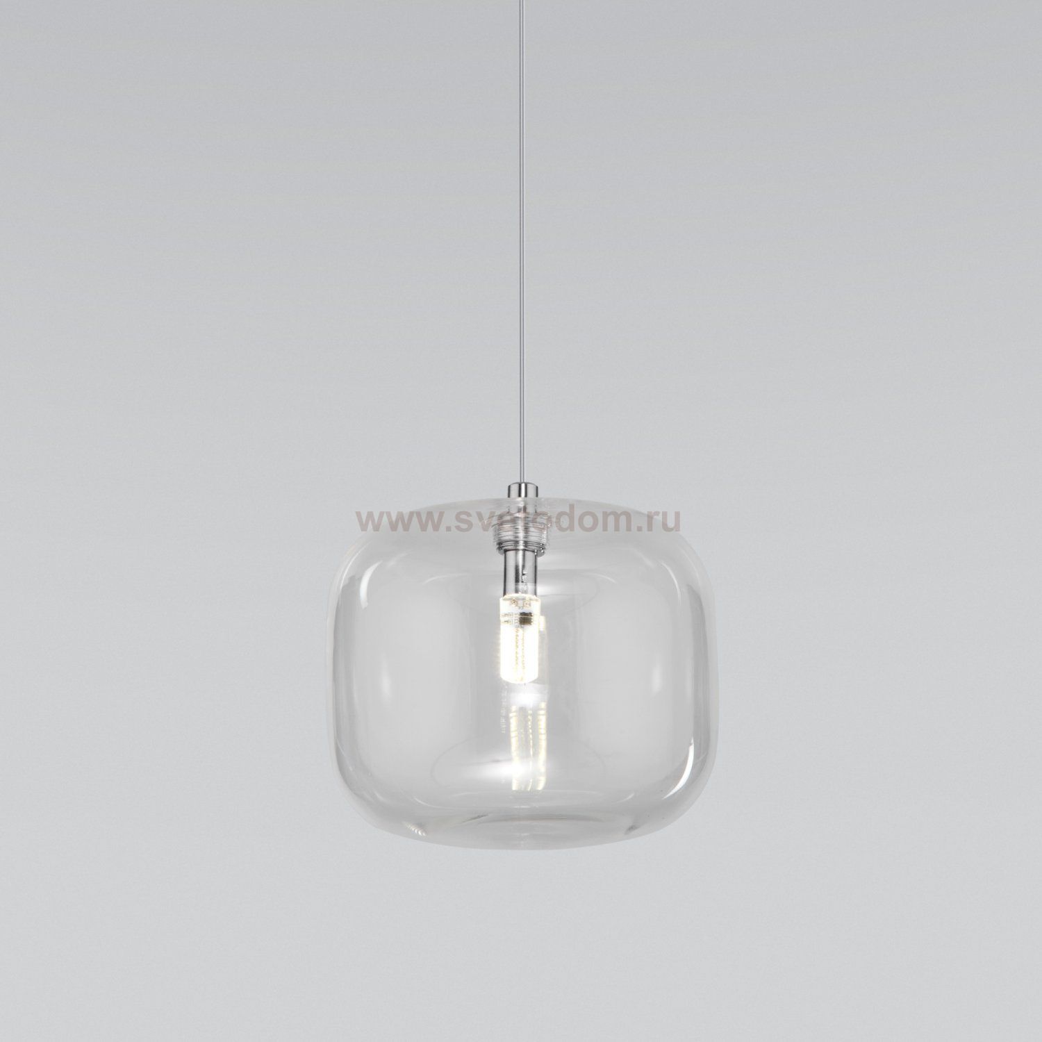Подвесной светильник со стеклянным плафоном 50129/1 хром Eurosvet