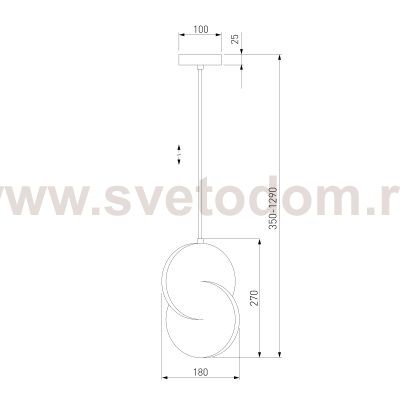 Подвесной светильник 50225/1 LED Eurosvet Lang